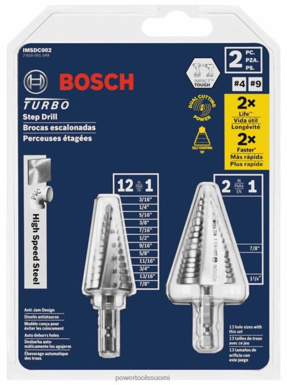 tarvikkeet | pikateräksestä iskunkestävä turboporanteräsarja 2 kpl Bosch SAT62131