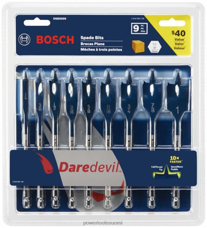 tarvikkeet | 9 kpl. rohkea lapionteräsetti Bosch SAT62317
