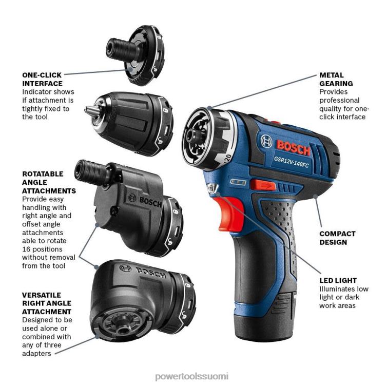 työkalut | 12v max flexiclick 5-in-1 pora-/väänninjärjestelmäsarja Bosch SAT6213