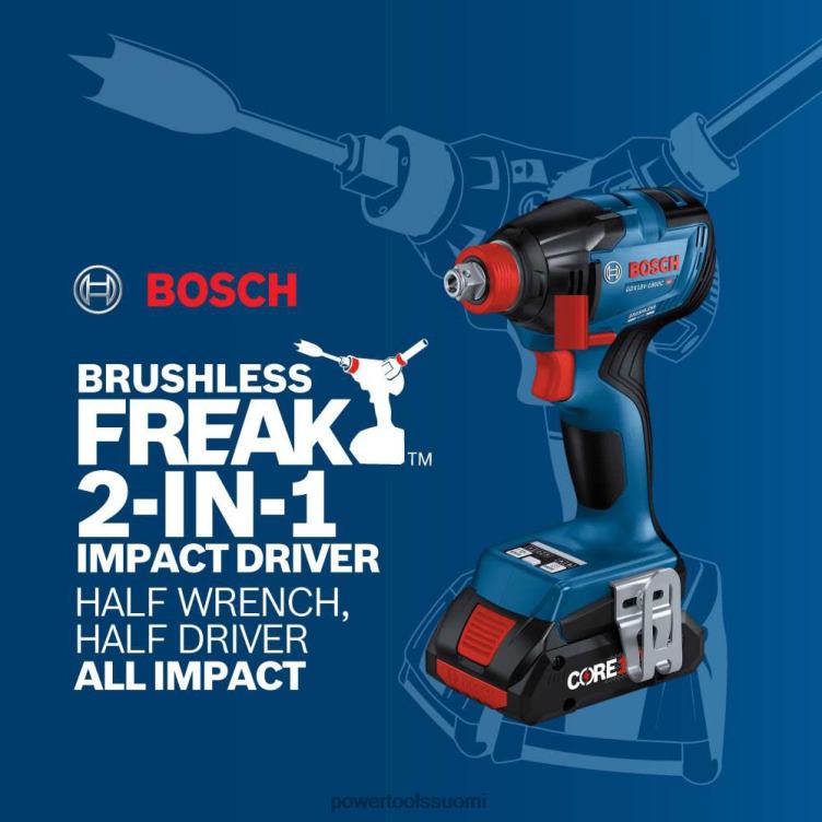 työkalut | 18v ec 1/4in & 1/2in kaksi yhdessä bitti/pistorasia-iskuohjainsarja Bosch SAT62144