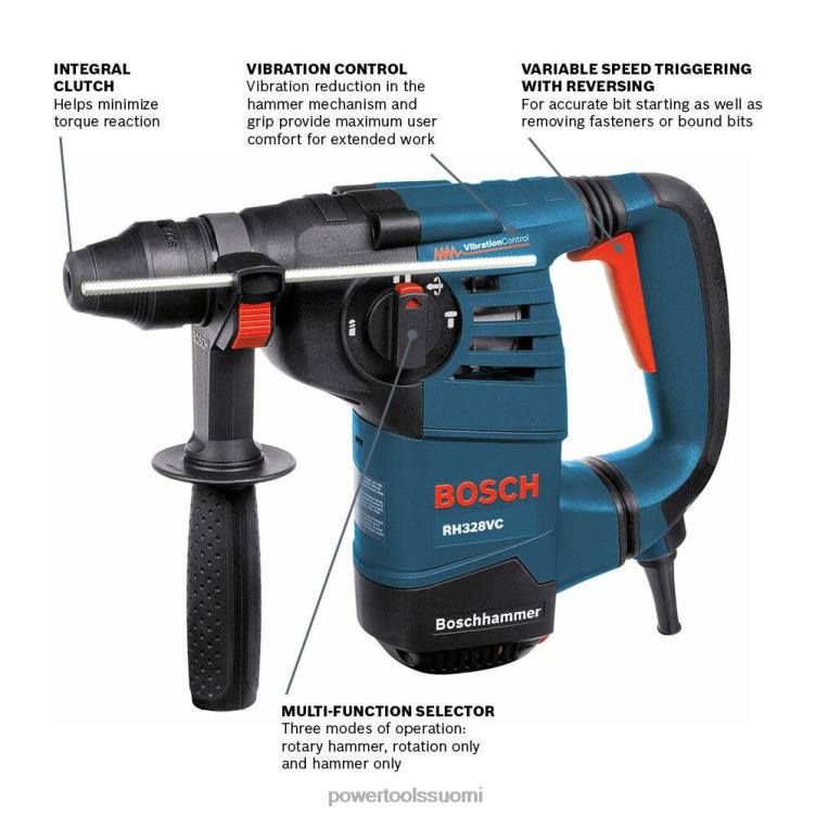 työkalut | 1 1/8 tuuman sds-plus-vasara kunnostettu Bosch SAT6221